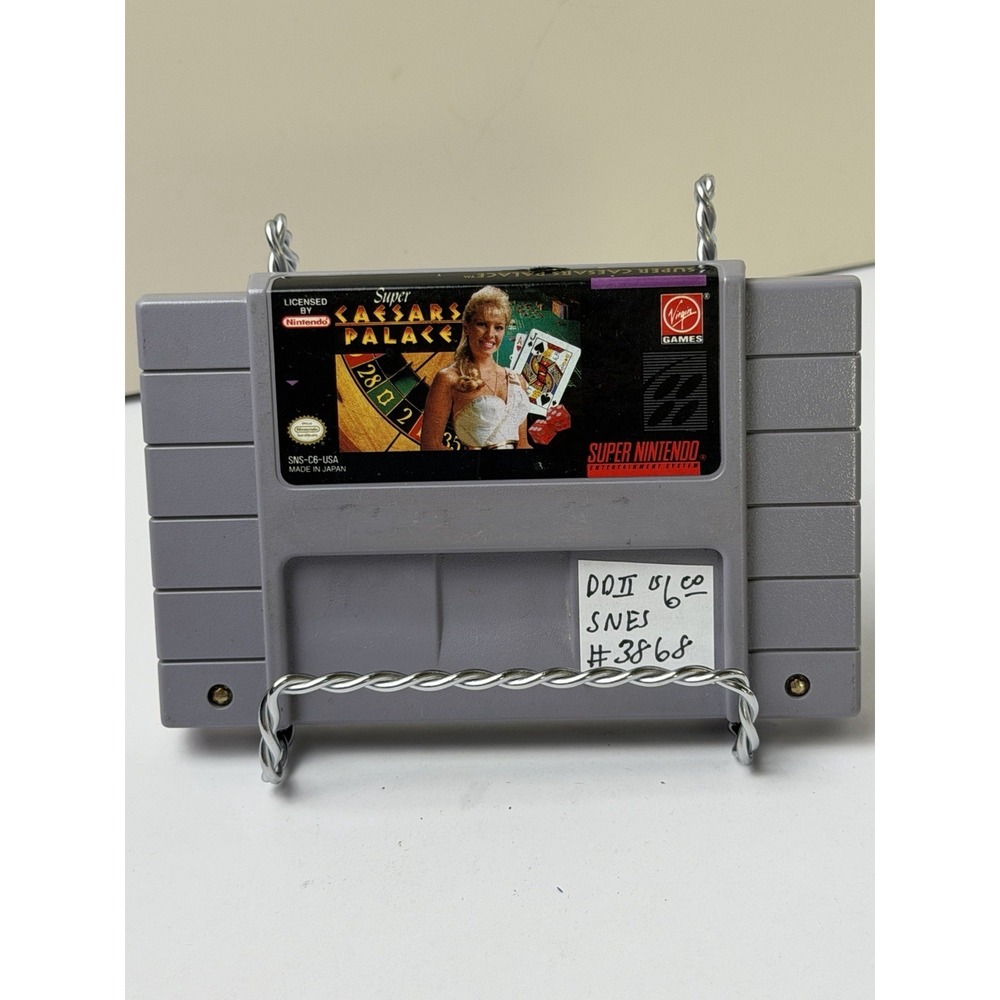 Super Caesars Palace (Super Nintendo SNES, 1993) Authentic tested/ cleaned
